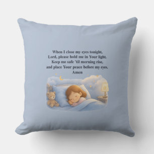 Kids Prayer Throw Pillow