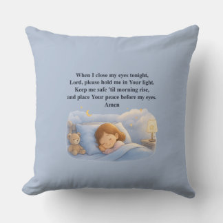 Kids Prayer Throw Pillow
