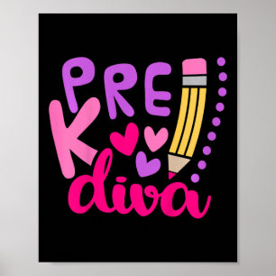Kids Pre-k Diva  Poster