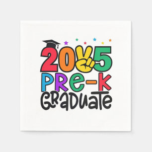 Kids Pre-K Grad 2025 Preschool Prek Graduation Napkin