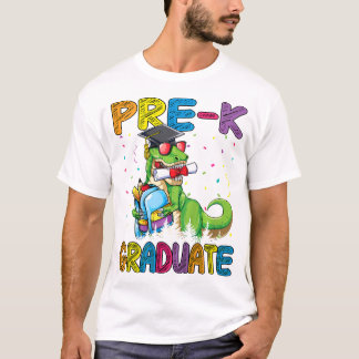 Kids Pre-K Graduate T-rex Dinosaur Pre Kindergarte T-Shirt