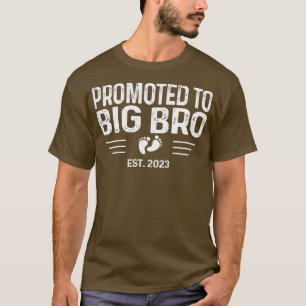Kids Pregnancy Reveal Promoted to Big Bro Est 202 T-Shirt