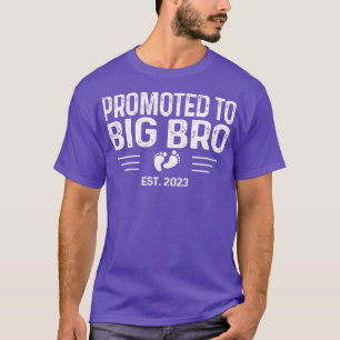 Kids Pregnancy Reveal - Promoted to Big Bro Est 20 T-Shirt