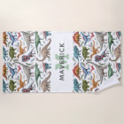 Kids Prehistoric Dinosaur Monogram