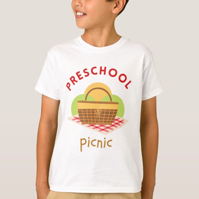 Kids Preschool Picnic T-shirt (Front)