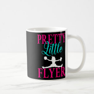 Kids Pretty Little Flyer Funny Cheerleading Cheerl Coffee Mug