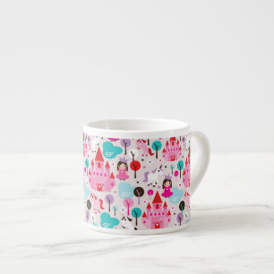kids princess castle and unicorn espresso cup
