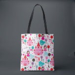 kids princess castle and unicorn tote bag<br><div class="desc">Seamless kids princess castle and unicorn illustration background pattern in vector  © and ® Bigstock® - All Rights Reserved.</div>