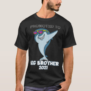 Kids Promoted to Big Brother 2021  Dabbing Shark  T-Shirt