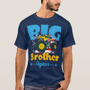 Kids Promoted To Big Brother Again Monster Truck B T-Shirt