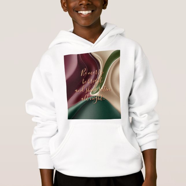 Kids pullover hoodie in stylish graphic (Front)