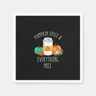 Kids Pumpkin Spice And Everything Nice Toddler Gir Napkin