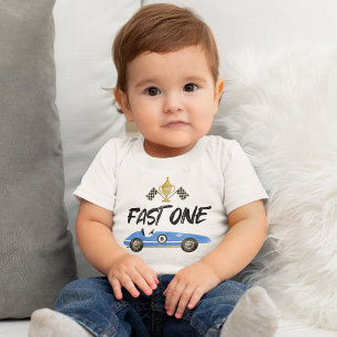 Kids Race Car 1st Birthday Baby T-Shirt