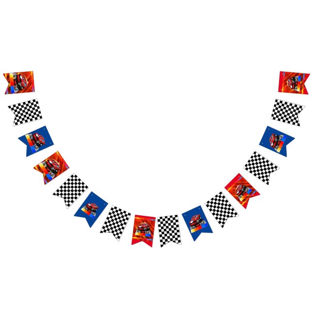 Kids Race Car Party Bunting Bunting Flags (All)