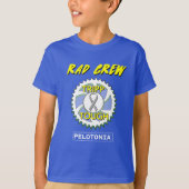 Kids Rad Crew Tripp Tough Pelotonia t-shirt (Front)