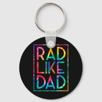 Kids Rad Like Dad Tie Dye Funny Fathers Day Toddle