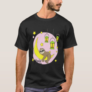 Kids Ramadan Mubarak Ramadan Kareem Sloth T-Shirt