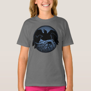 Kid's Raven Shirts Raven Crow Art Kid's Sweatshirt