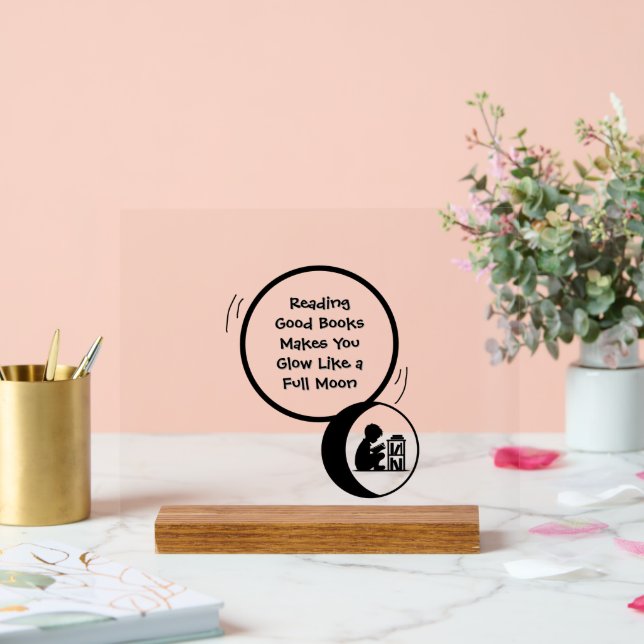 Kids Reading Acrylic Sign (Mariage)