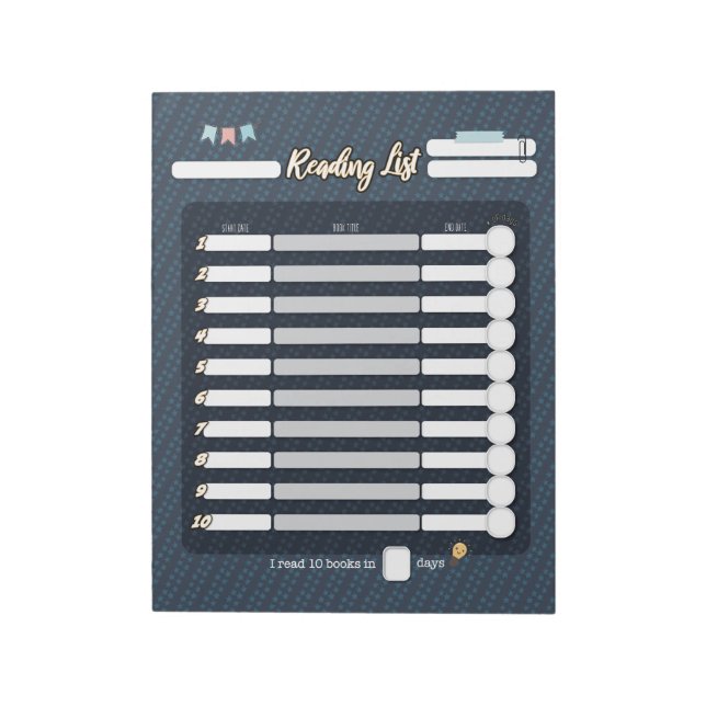 KIDS READING LIST Notepad (Rotated)