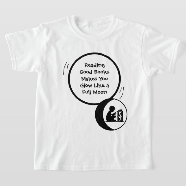 Kids Reading Quote T-Shirt (Laydown)