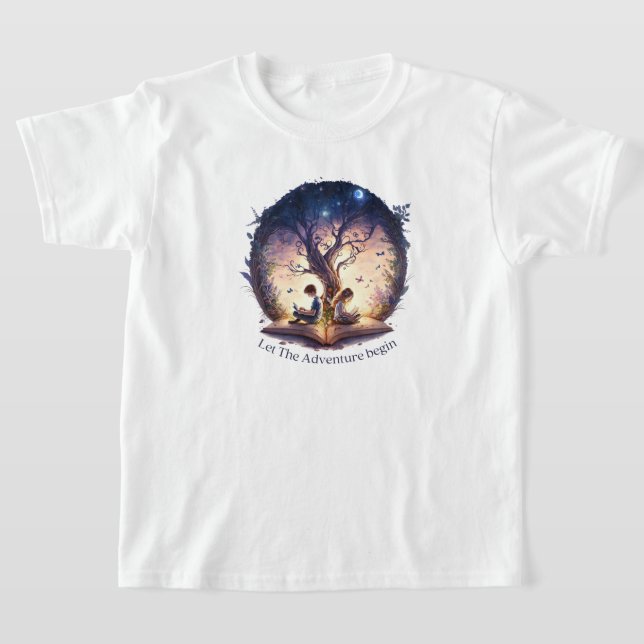 Kids Reading T-Shirt (Laydown)