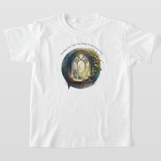 Kids Reading T-Shirt (Laydown)