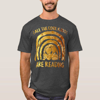Kids Reading Tiedye Books Lover Girls Bookworm Lib T-Shirt