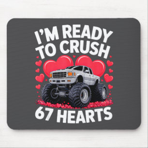Kids Ready Crush 67 Hearts Monster Mouse Pad