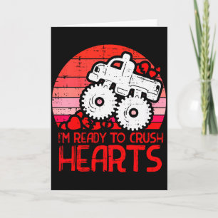 Kids Ready To Crush Hearts Monster Truck Toddler B Card
