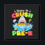 Kids Ready To Crush Pre-k Shark Ck To School Boys  Magnet<br><div class="desc">Kids Ready To Crush Pre-k Shark Ck To School Boys Girls</div>
