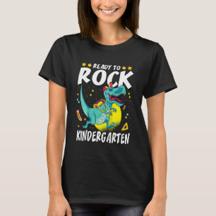 Kids  Ready To Rock Kindergarten Dinosaur Rex Kind T-Shirt