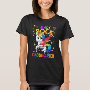 Kids Ready To Rock Kindergarten Unicorn For Kids T-Shirt