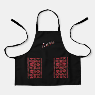 Kids Red Tatreez Apron
