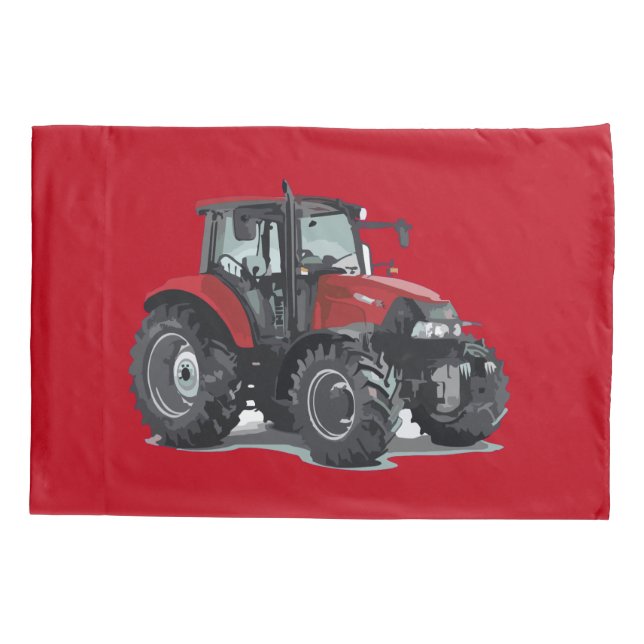 Kid's Red Tractor Farm Pillowcases (Back-Left)