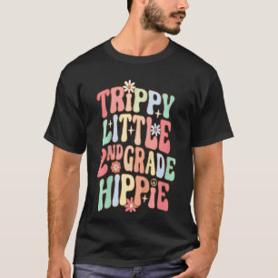 Kids Retro 2nd Grade Trippie Little Hippy Kids Bac T-Shirt