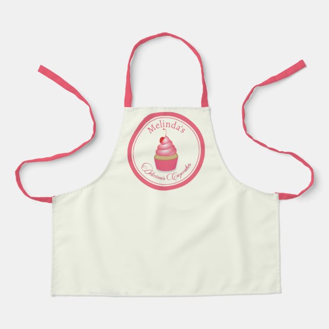 Kid's Retro Delicious Cupcakes Apron (Front)