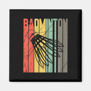 Kids Retro Dminton Player Sports Shuttle Dminton L Magnet