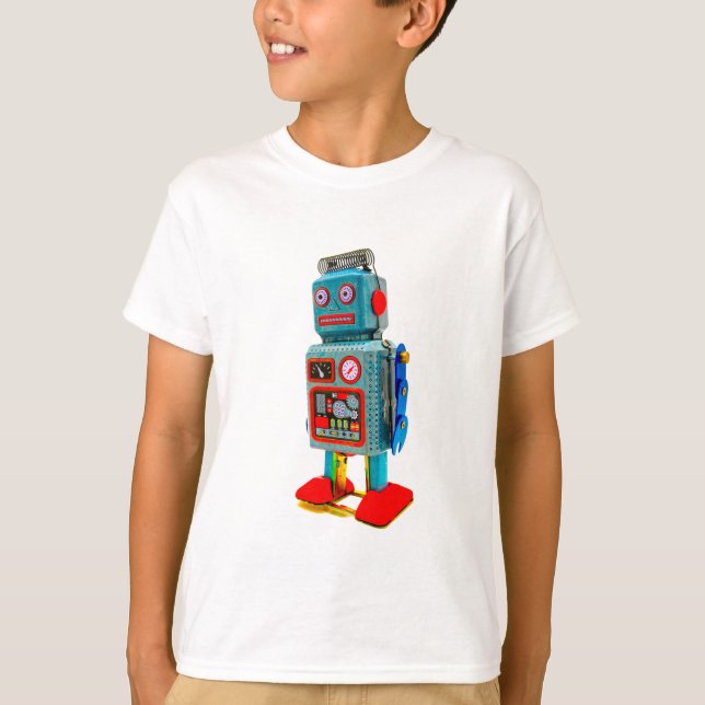 KIDS RETRO ROBOT T-SHIRT (Front)