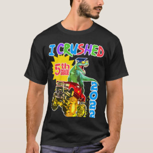 Kids Rex Monster Truck 5th Grade Graduation T-Shirt