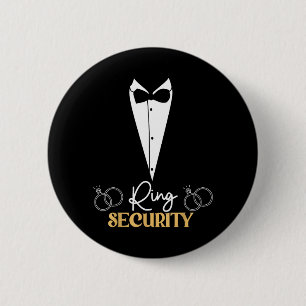 Kids Ring Security Ring Bearer Boys Wedding Party 2 Inch Round Button