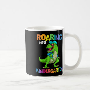 Kids Roaring Into Kindergarten Dinosaur T Rex Ck T Coffee Mug