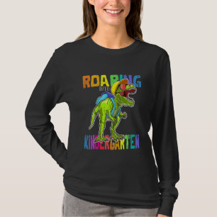 Kids Roaring Kindergarten Dinosaur Rex Back To Sch T-Shirt