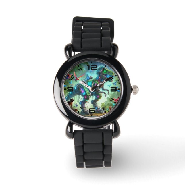 Kids Robot Dinosaur Watch (Front)