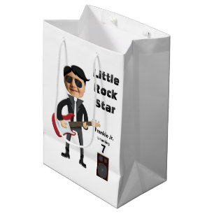  Kids 🎸🤣 Rockstar Birthday Guitar Funky Fun  Medium Gift Bag