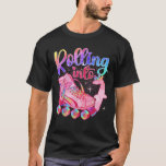 Kids Rolling Into 7 Roller Skating 7th Birthday Pa T-Shirt<br><div class="desc">Kids Rolling Into 7 Roller Skating 7th Birthday Party Girl</div>