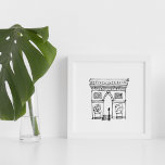 Kids Room | Arc de Triomphe Paris Poster<br><div class="desc">Hand Drawn sketch for a Kids Room | Arc de Triomphe Paris Poster</div>