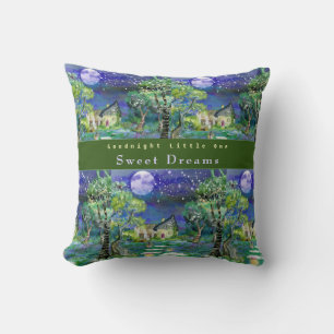 Kids Room Goodnight Little One Throw Pillow