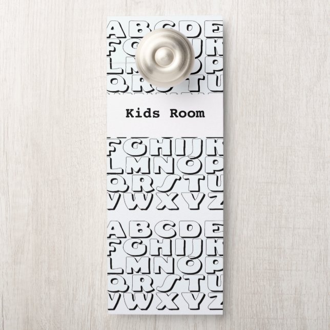 Kids Room / Learning In Progress  Door Hanger (On Knob)