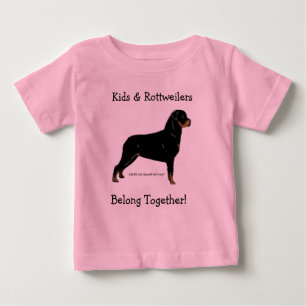 Kids & Rottweilers Belong Together! Baby T-Shirt